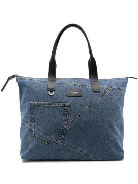 Dolce & Gabbana medium patchwork denim tote bag Blue BM2375AQ760