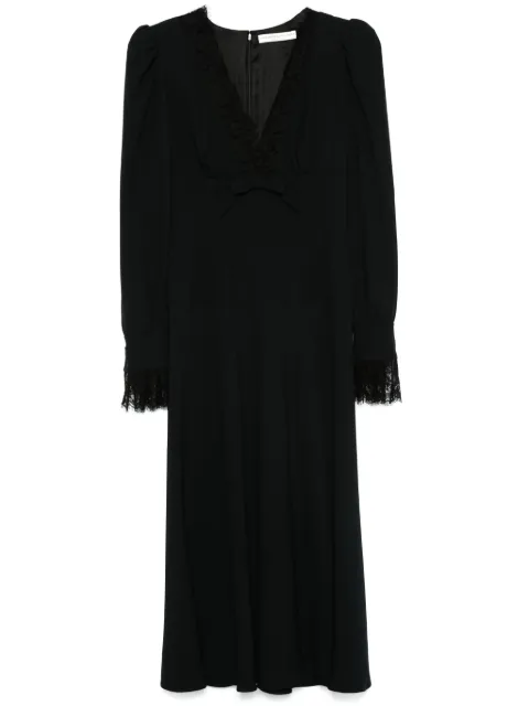 Alessandra Rich V-neck midi dress Black FABX3985F4504