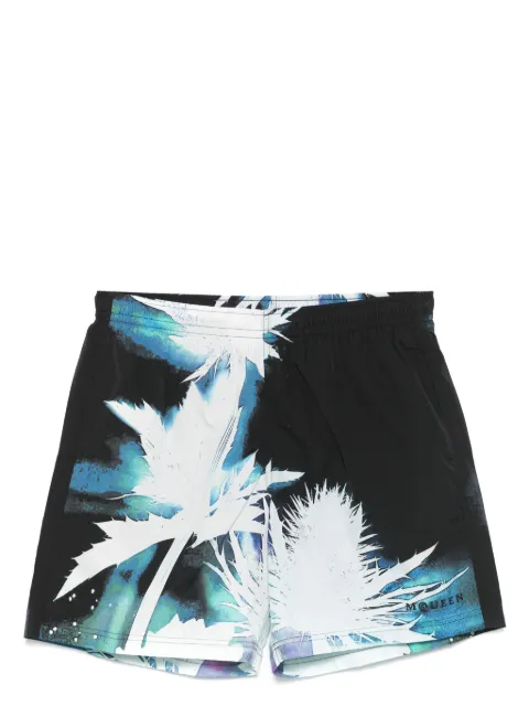 Alexander McQueen graphic-print swim shorts Black 8168334419Q