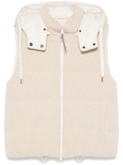 Brunello Cucinelli knitted gilet Neutrals M0DVT2142CDR24