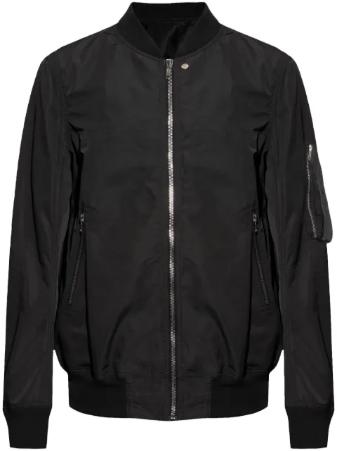 Rick Owens zip-up flight jacket Black RU01E5778FT