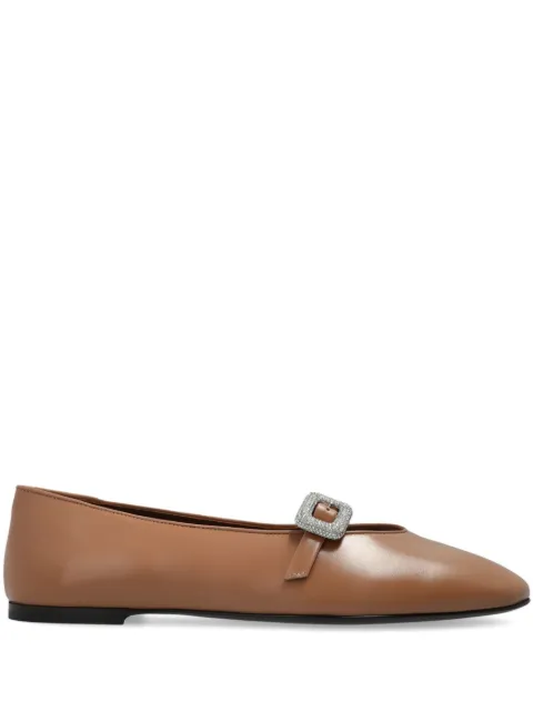 Giuseppe Zanotti Georgia Buckle ballet flats Neutrals E560012002