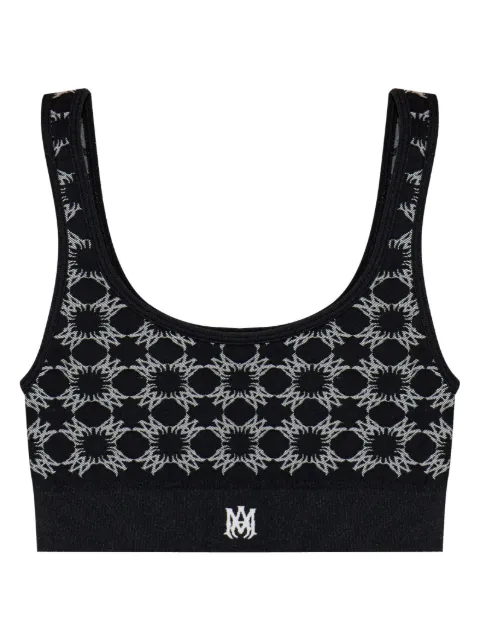 AMIRI Ma Quad-monogram bra Black AWAWRA1008