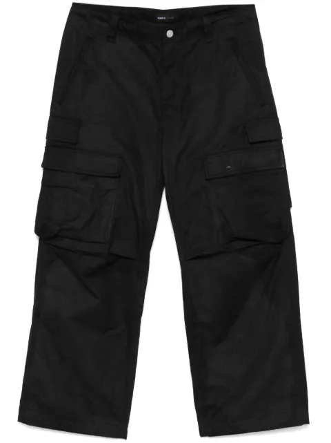 Purple Brand wide-leg cargo pants Black P527WCBB125