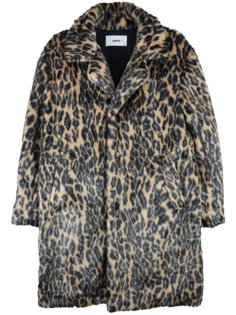SAINT MXXXXXX leopard-print faux-fur coat Neutrals SMYS10000065