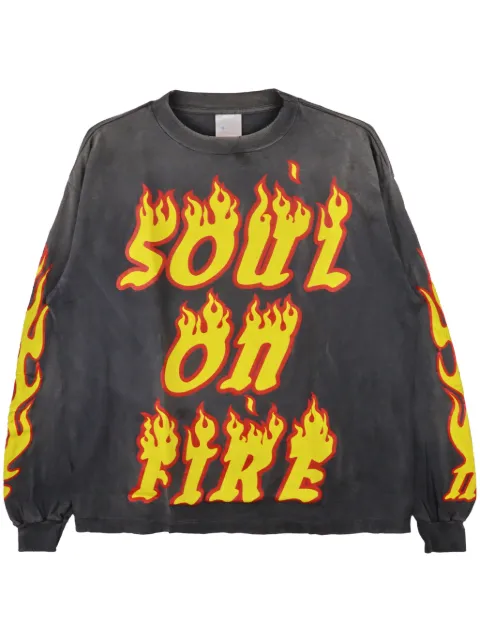 SAINT MXXXXXX Soul on Fire sweater Black SMYS10000012BLACK