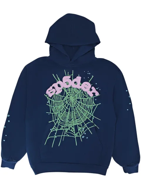 SP5DER OG Web hoodie Blue M01SS001OGNP