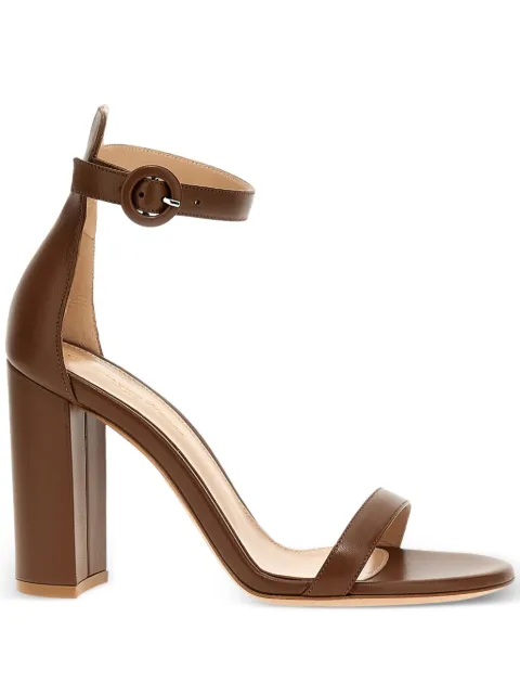 Gianvito Rossi 95mm Gaeta sandals Brown G6171295RICNAPCUOI