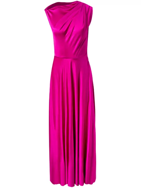 Alejandra Alonso Rojas one-shoulder silk gown Pink D768JJSY