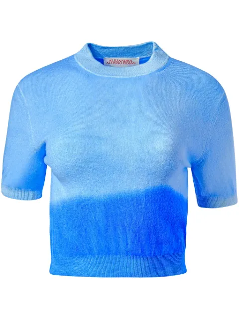 Alejandra Alonso Rojas shortsleeved cashmere T-shirt Blue K716CCAS