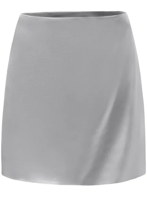 Alejandra Alonso Rojas satin mini skirt Silver S778EHCH