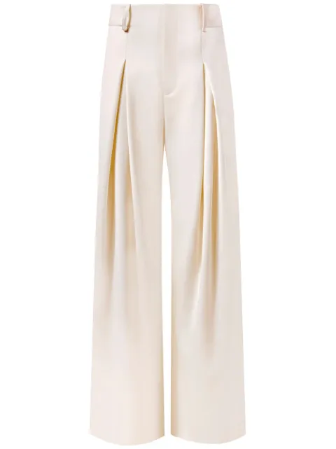 Alejandra Alonso Rojas wool palazzo trousers White P453BWOL