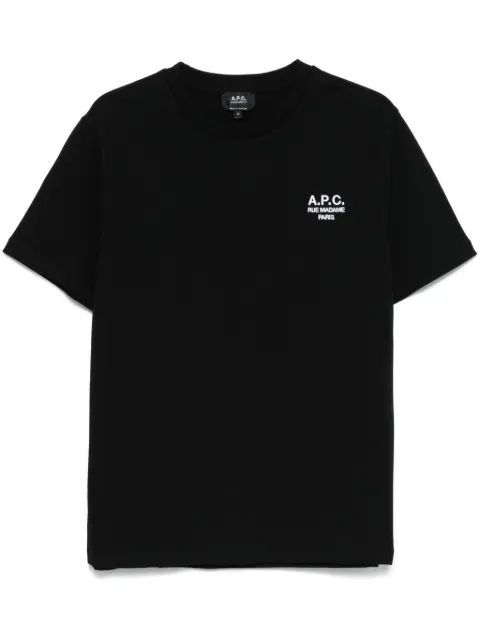 A.P.C. Rue Madame embroidered T-shirt Black COHBUM26388