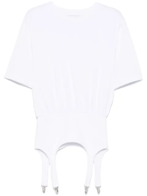 Fiorucci suspenders-detailed T-shirt White W01FMTSH263CJ01