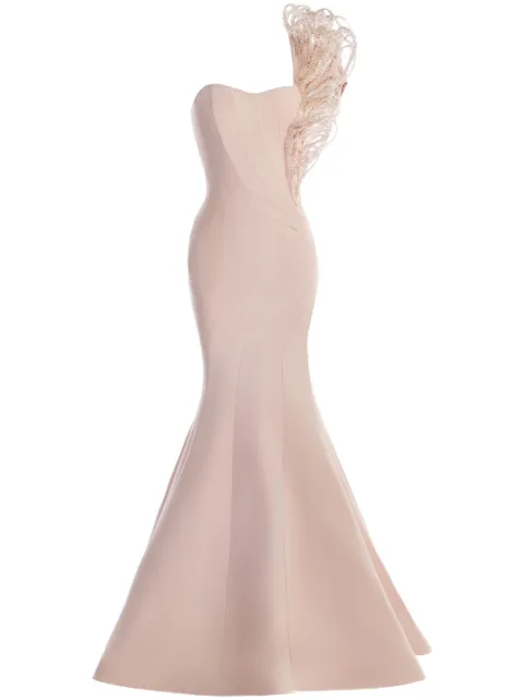 Gaby Charbachy strapless mermaid gown Pink GCS1821