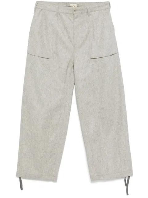 Ten C felted-finish trousers Grey 24CTCUP04167007051