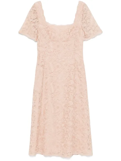 Ermanno Scervino floral-lace midi dress Pink D462Q398OEX