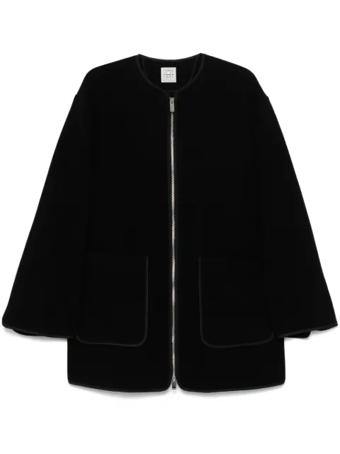 TOTEME felted coat Black 251WRO4262FB0039001