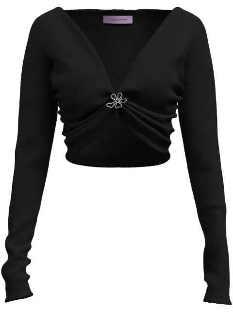 Maccapani Angela crop top Black 24IM2M0F1214803