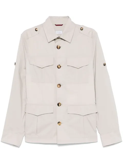 Brunello Cucinelli multi-pocket jacket Neutrals MR4576518C6540