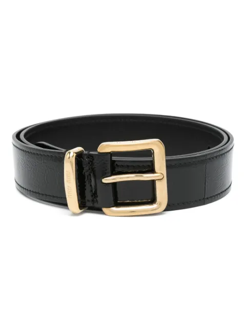 Miu Miu patent-leather belt Black 5CC6302DNT