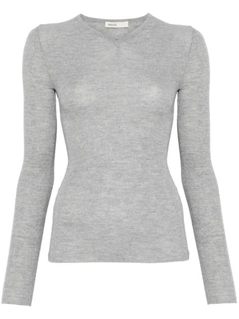 KHAITE ribbed sweater Grey 9699511285