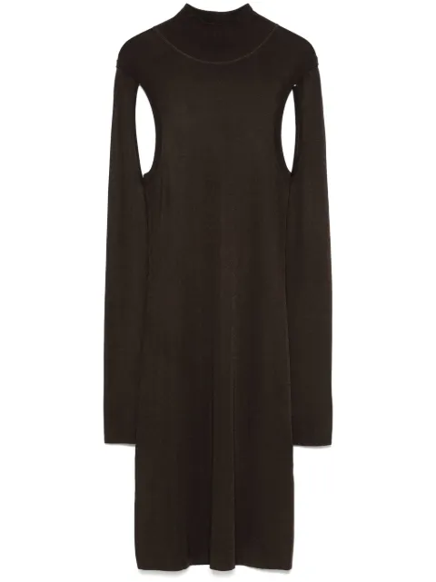 Helmut Lang Air midi dress Brown O06HW704