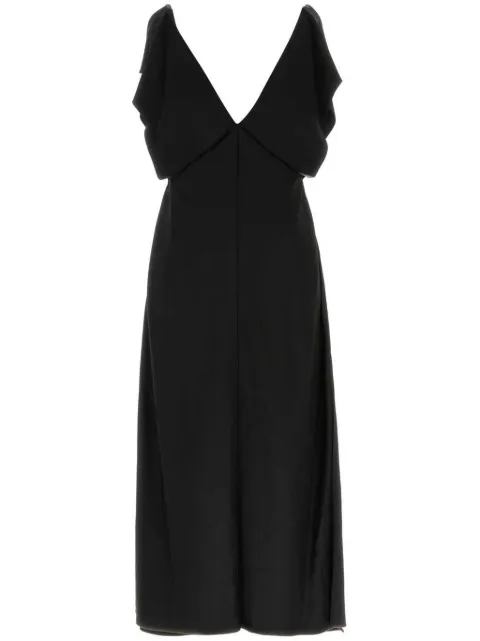 Jil Sander V-neck maxi dress Black J02CT0469J76018