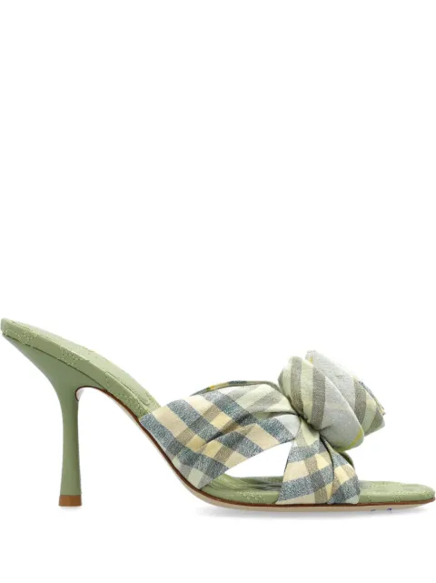 Burberry 90mm Mews Rose mules Green 8101603