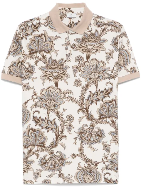 ETRO paisley-print polo shirt Neutrals MRMD0004AK569