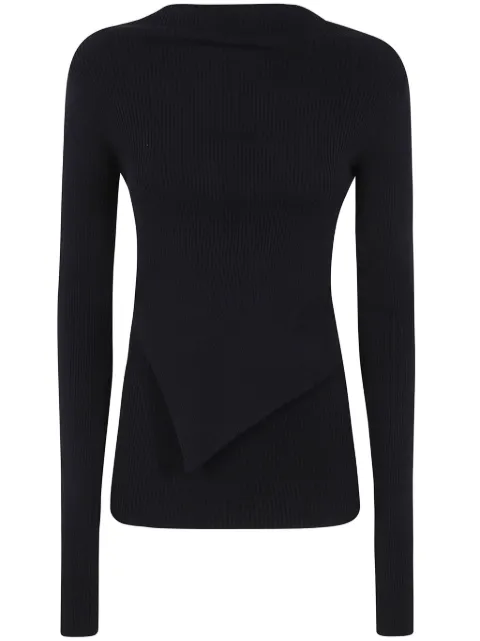 Rick Owens mock collar blouse Black RP01E7639RIBVI