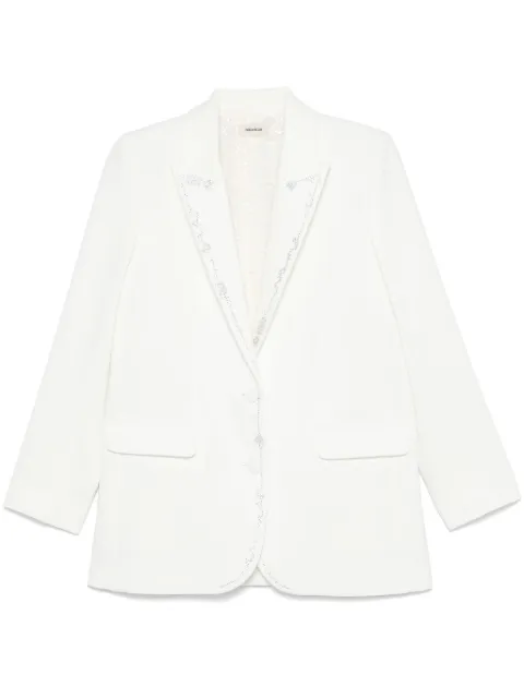 Zadig&Voltaire Viva Strass blazer White WWBL01917