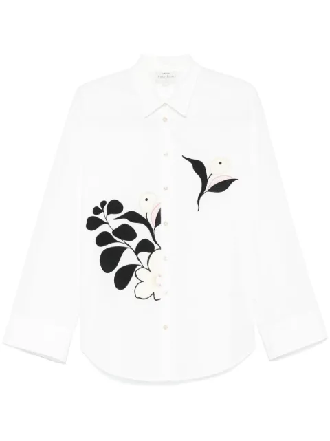 Forte Forte floral-appliqué shirt White 13553MYSHIRT