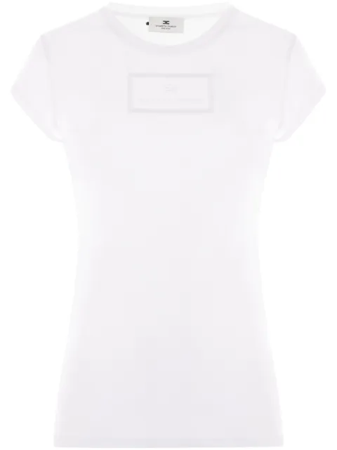 Elisabetta Franchi logo-print T-shirt White MA00451E2