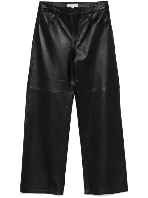 Michael Michael Kors leather trousers Black MR53065FAF