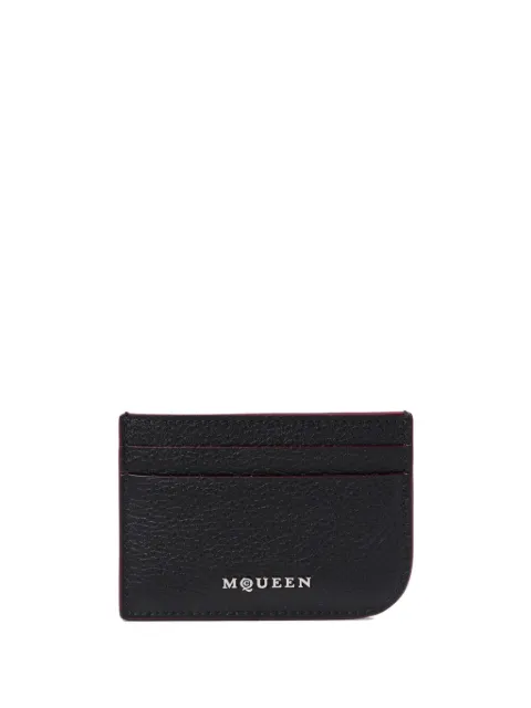 Alexander McQueen leather card holder Black 8135451VDCC