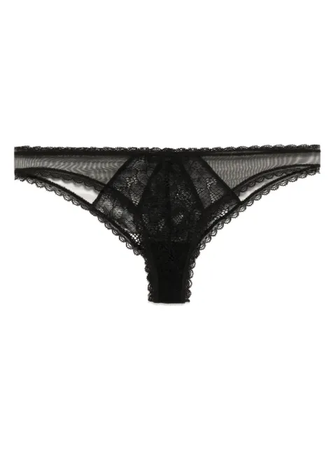 Kiki de Montparnasse Dahlia lace briefs Black C001PN178