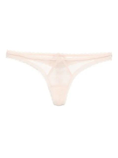 Kiki de Montparnasse Dahlia lace thong Pink C001PN179