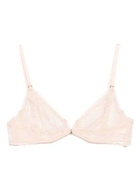 Kiki de Montparnasse Dahlia lace demi bra Pink C001BR172