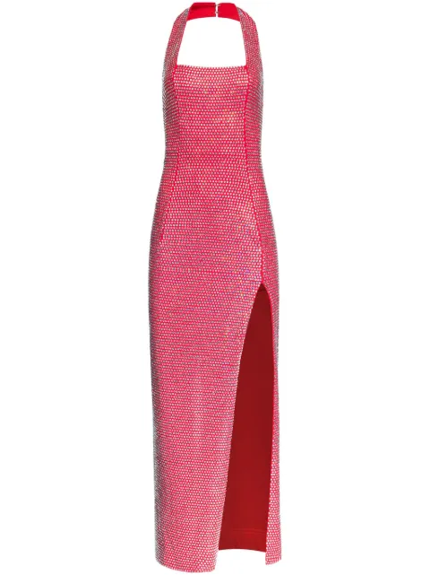 AREA crystal-embellished gown Red RS25AWDR0113FA01