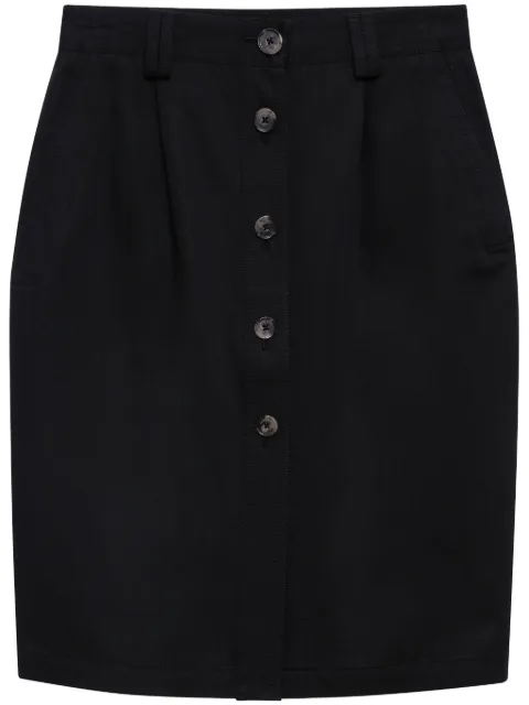 ANINE BING Zaire midi skirt Black A0410733