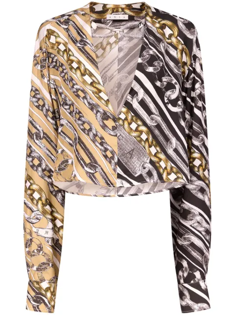 AREA Crystal Link blouse Black RS25AWSH0014FA01