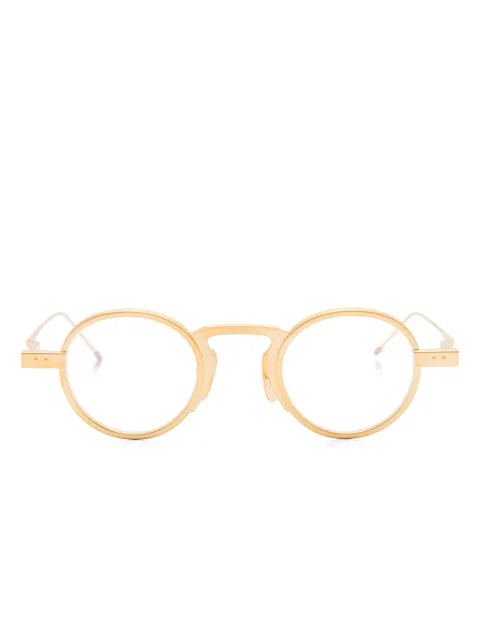 Thom Browne Eyewear round-frame glasses Gold UEO931A