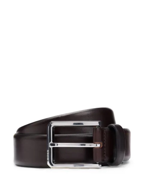 BOSS leather buckle belt Brown 50537174