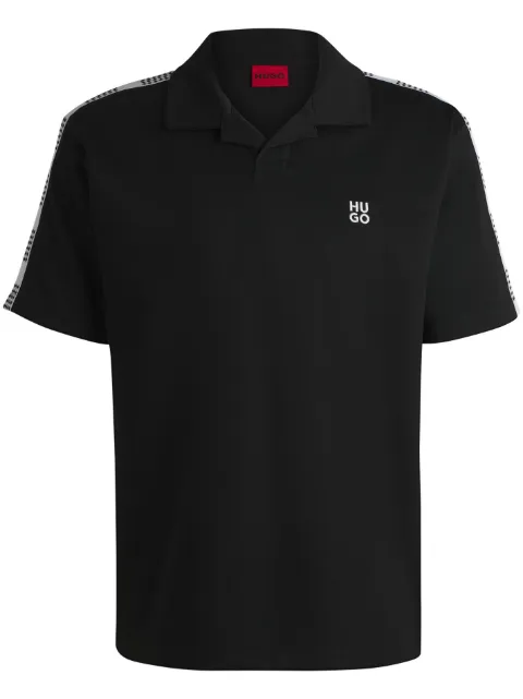 HUGO logo-embroidered polo shirt Black 50531311