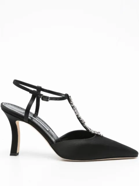 Manolo Blahnik 90mm Sufik heeled sandals Black 2251841
