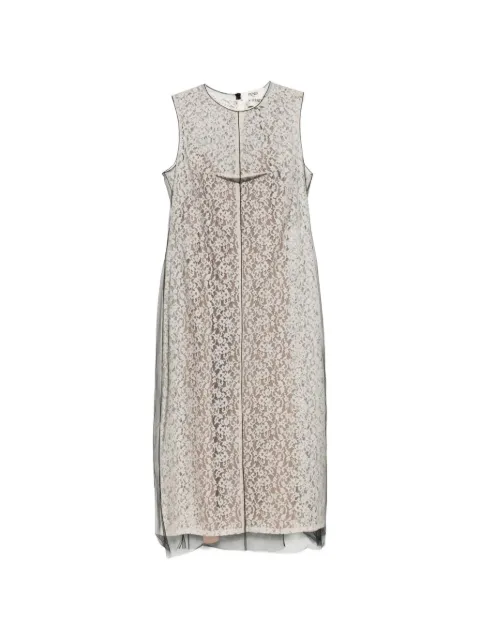 FENDI lace midi dress Neutrals FDD298AUP7