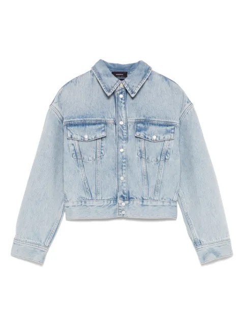 WARDROBE.NYC cropped denim jacket Blue W4079PC