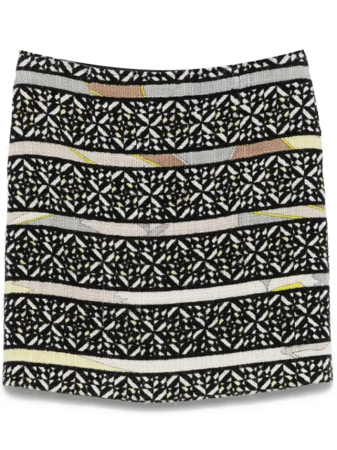 PUCCI Pre-Owned 2010s tweed midi skirt Black EP250BW