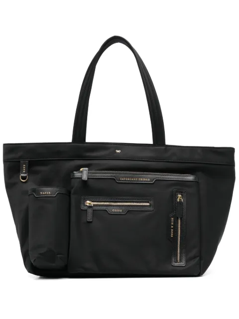 Anya Hindmarch E/W Multi Pocket tote bag Black 193467